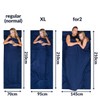Silkrafox Cotton Sleeping Bag Cotton with Zip and Cushion Compartment