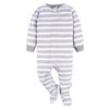 Gerber Baby Boy's Flame Resistant Fleece Footed Pajamas 3-Pack, Space