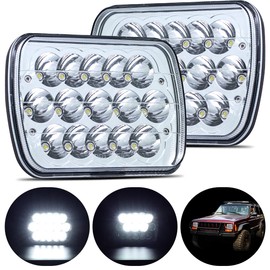 BAOLICY 5x7 H6054 In LED Headlights DOT Approved Hi/Lo Sealed Beam 7x6 Rectangular Headlamp for Je ep Truck Off-road Van Pickup with Isuzu Ford Chevy GMC with H6545 H6052 H5054 6053 Socket Headlight