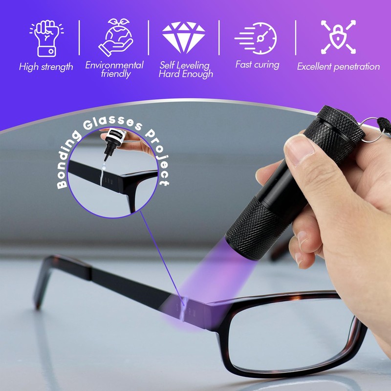 EDSRDXS UV Bonding & Welding Glue Kit UV Resin Kit