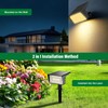 LAMKEEP Solar Spot Lights Outdoor with 60 LED & Auto