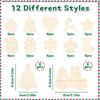Comesix 60 PCS DIY Wooden Christmas Ornaments to Paint Kit