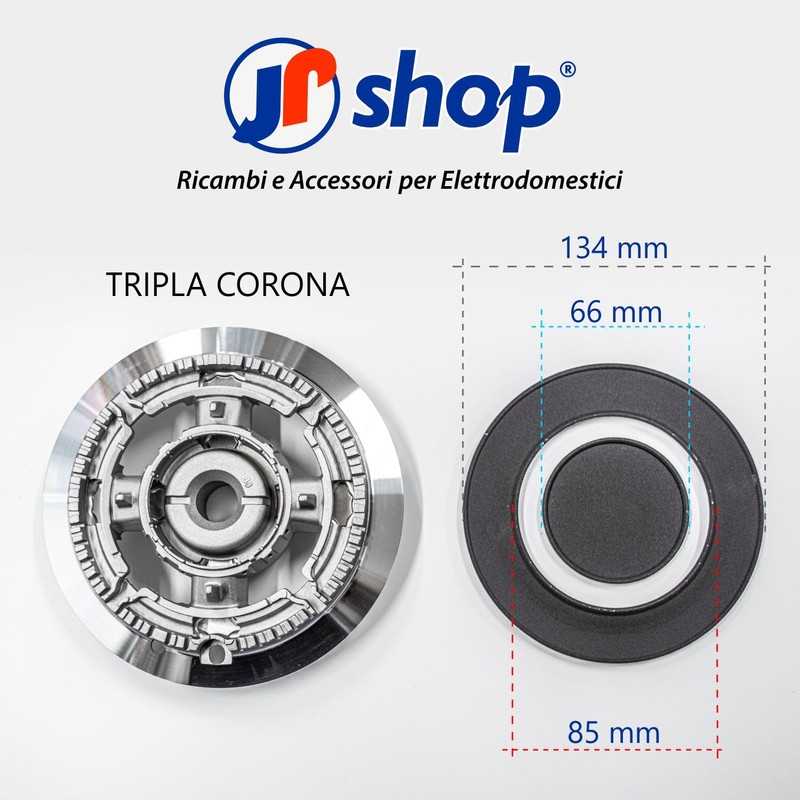 JPshop - Kit 4 Compatible Gas Cooker Compatible with Smeg