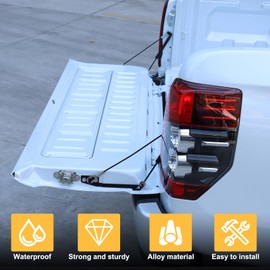 YinanIutos Truck Tailgate Lift Assist Kit Compatible with Mitsubishi Triton 2015-2022 Accessories, Tailgate Lift Support Gas Spring Prop Rod, Carbon Steel