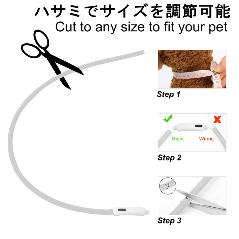 Leeko Dog Collar, Luminous LED Light, Fluorescent, Safety Collar, USB