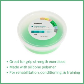 McKesson Therapy Putty - Medium Resistance for Fingers, Hands, and Wrist – Exercise Rehabilitation Occupational Therapy Tool - 4 oz, 1 Count