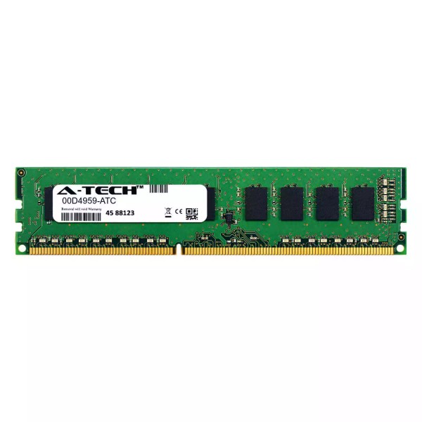 A-Tech 8GB DDR3 PC3-12800 1600MHz ECC UDIMM (IBM 00D4959 Equivalent)