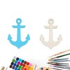 Anchor Shape Hanging Wood Unfinished Wood with Twines DIY Craft