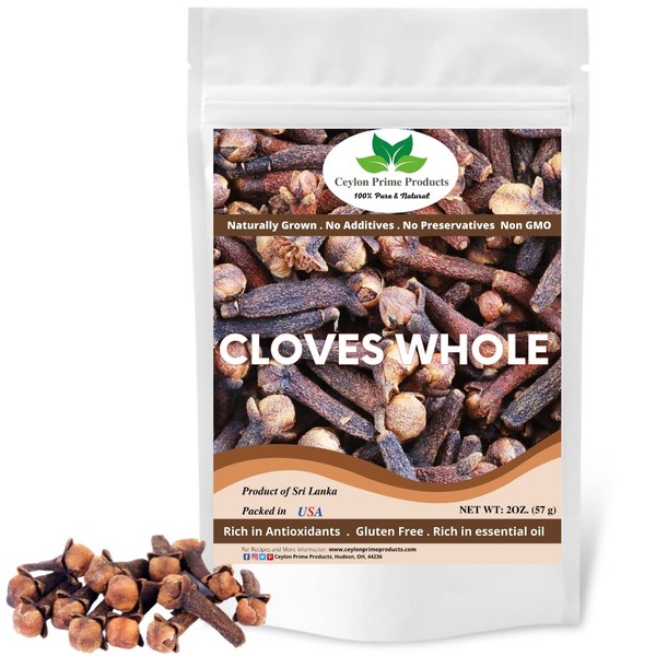 Cloves Whole (2oz) |Strong Aroma and Flavor | Cloves for
