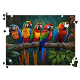 HUADADA -Jigsaw Puzzles for Adults 1000 Piece Colorful Parrot 1000 Piece Jigsaw Puzzles for Adults Gifts