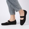 DEXJEWU Women’s Flats Shoes Knit Mary Jane Ballet Flat Comfort
