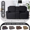 KinCam Loveseat Recliner Covers with Middle Console Slipcover, Recliner Sofa