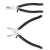 QWORK Pack of 40 Silver Lanyard Blanks with Key Ring