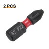 sourcing map 2pcs PZ2 Screwdriver Bit 1/4" Hex Shank 25mm/1"