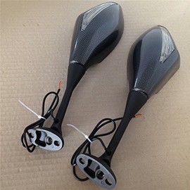 SMT-Turn Signal Mirrors Compatible With 2003-2012 Honda Cbr 600Rr 2004-2007 Cbr1000Rr Carbon Cl [B00RUEDOXY]