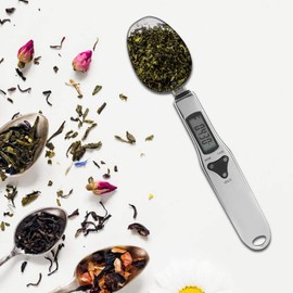 Topyond Mini Electronic Spoon Scale 500g/0.1g Kitchen Food Weighting Scales LCD Display and Nutritional Calculator for Healthy Eating Baking, Cooking Kitchen Gadgets