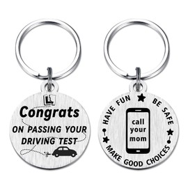 Richesele Driving Test Keychain - Drive Safe Gift for New Driver Teens - Sweet 16 New Driver Gifts for Daughter or Son - Have Fun Be Safe Make Good Choices