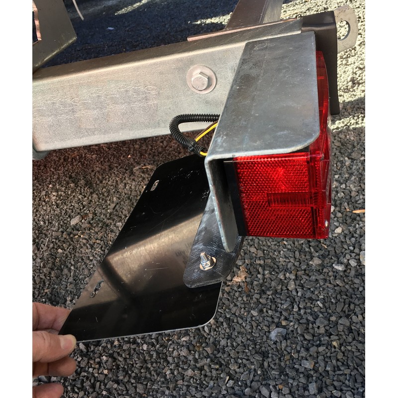 SurePlate TM Trailer/Truck EM16002 Rubber License Plate Holder Bracket, Economy-Max,
