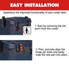 Calvana (2-Pack Universal T-Latch Handle Cooler Lid Replacement Kit for