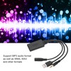 Car Aux Bluetooth 5.0 Adapter Audio Cable with Microphone Handsfree