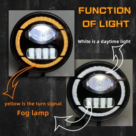 LED Fog Lamps with Daytime Running Lights fit for 2006 2007 2008 2009 2010 2011 2012 2013 2014 Ford F-150 F150 Truck