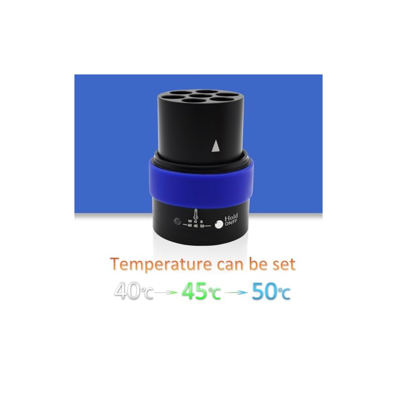 Calentador para materiales dentales, con temperatura ajustable y silicona antidesgarro