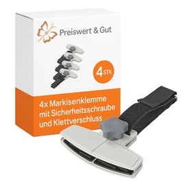 Preiswert&Gut Awning Clamp, 4 Pieces Tarpaulin Holder, Carpet Holder, Carpet Clips, Set Tarpaulin Clips