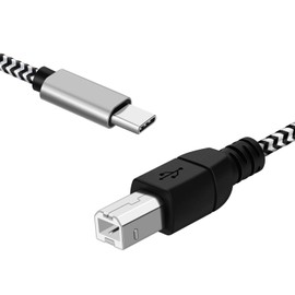 TNP Premium USB C to USB B Cable - High-Speed Printer Cable to USB C, MIDI to USB C, Durable, Universally Compatible USB Type B 2.0 to USB Type C Cord - 6.6 Ft, 2 Meters