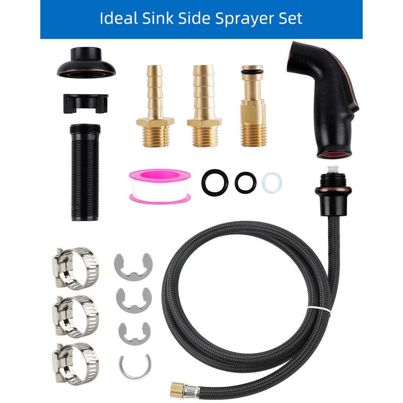 Universal Kitchen Sink Side Sprayer with Quick Side Connector Compatible