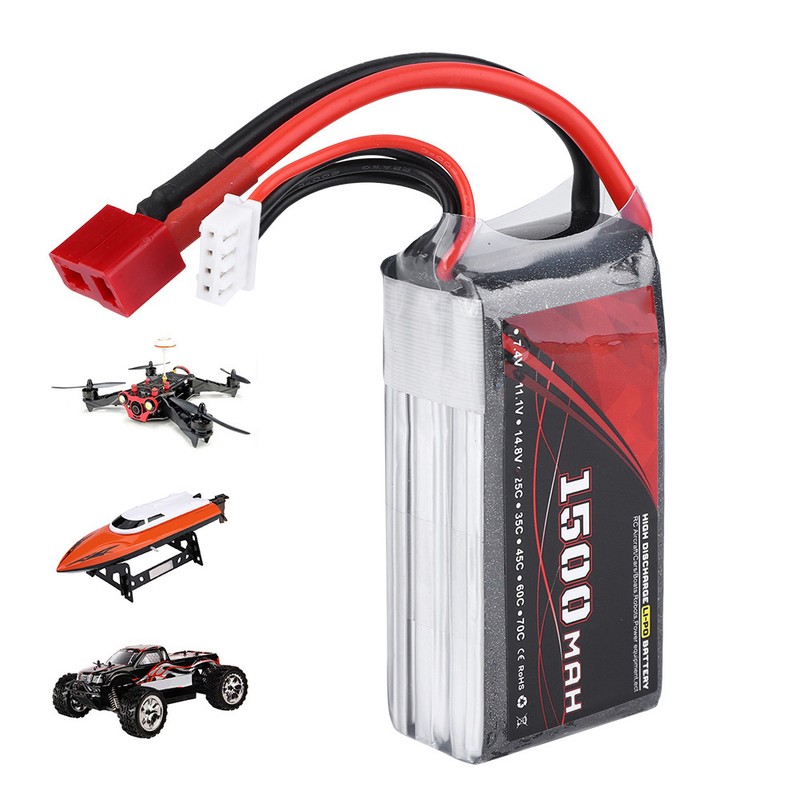 ENGPOW 11.1V 1500mAh 25C Rechargeable Lithium LiPo Battery for RC