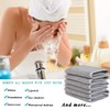 KinHwa Microfibre Face Cloths, Make-Up Remover Cloths, Washable Make-Up Wipes,