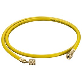 Yellow Jacket 30260 PLUS II 1/4" Hose for Left-Handed A2L Refrigerant Tanks - 60" Length 1/4" LH to 1/4" RH Angled Fitting