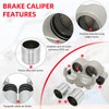 M MATI Front Left Right Brake Caliper Set with Pads