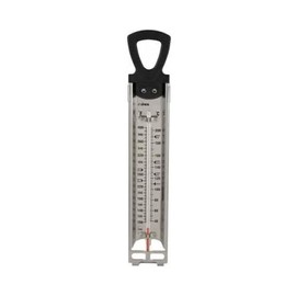 Winco - Deep Fry/Candy Thermometer with Hanging Ring, (2-Inch by 11-3/4-Inch) (Silver) (2 pack)