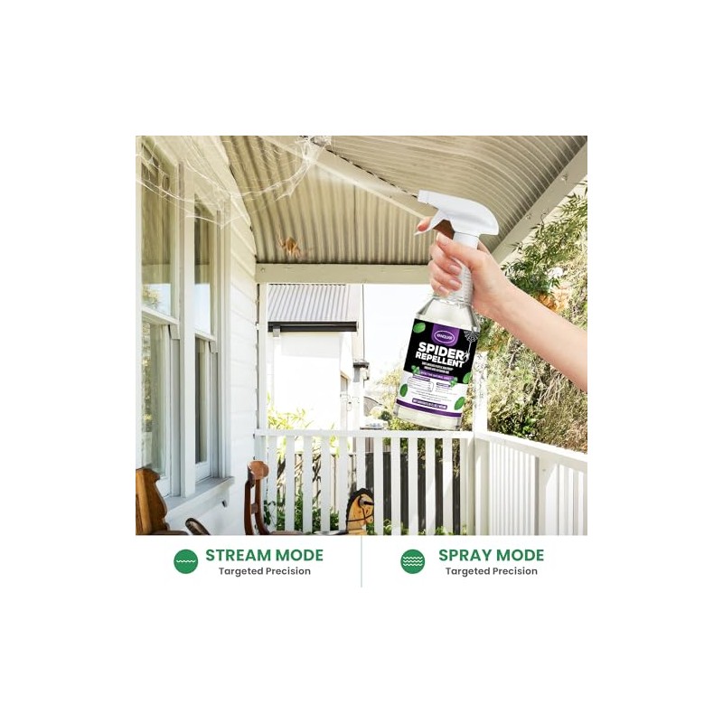 Peppermint Oil Insect & Spider Repellent Spray - All-Natural, Pet-Safe
