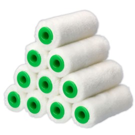 ToolSpace 10 x Velour Paint Rollers, 7 cm, Paint Roller, Paint Roller for Paint, Solvent-based, Floor and Wood, Paint Roller Insert, Paint Roller Set, Painter's Roller, Painting Accessories