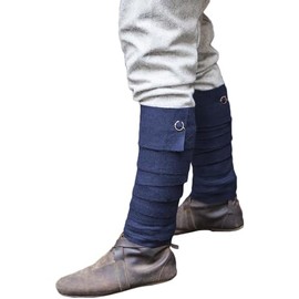 Burgschneider - Aki Wool Calf Wrap - Blue (Standard, Unisex, Wool) Historical - Early Medieval, Viking