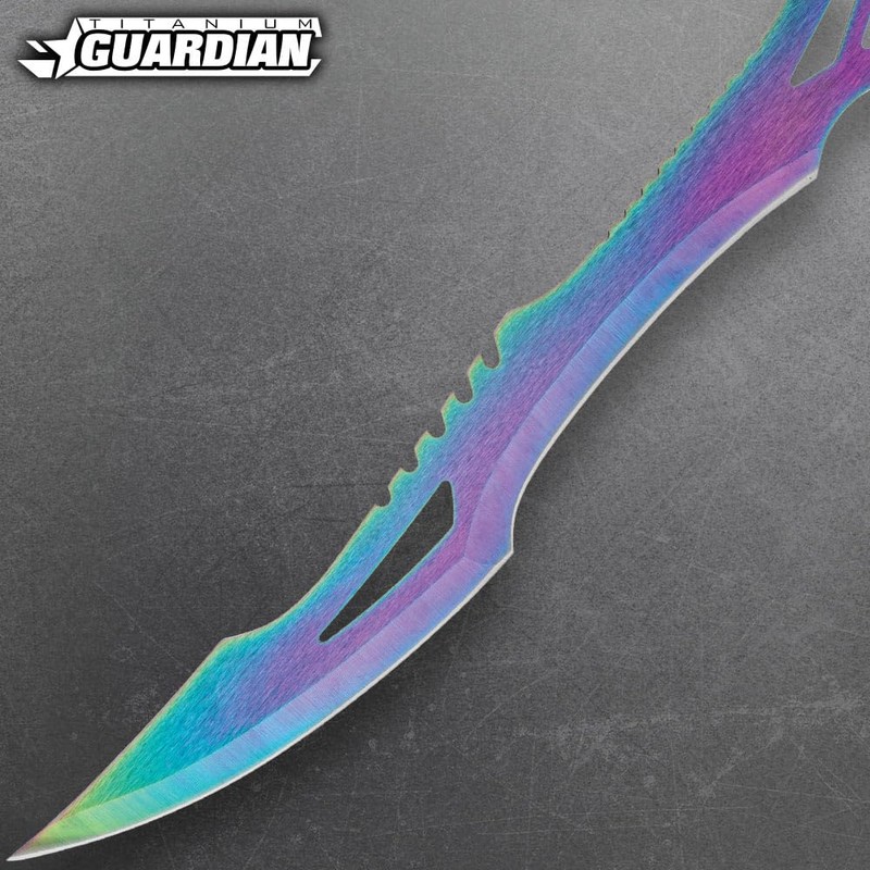 Titanium Guardian Twin Machete Set with Sheath | 11” Stainless