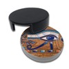 Ancient Egyptian Drinks Coasters With Holder, Suitable For Kinds Of
