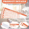Relaxweex 25 Pcs Dishwasher Temperature Strips Dishwasher 160° F Temp