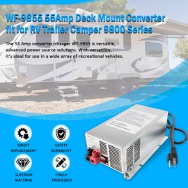 WF-9855 55 Amp Deck Mount Charger/Converter Replacement for RV Trailer Camper 9800 Series