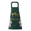 DILLMAN Women Kitchen Apron with Hand Wipe Pockets，Big Pocket,Hand-wiping, Waterproof