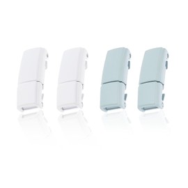 LT Easiyl No Tie Shoelaces Buckle No Tie Magnetic Lazy Shoe Strap Quick Release Suitable for Casual Shoes Sneakers Boots Canvas, 2 pairs of buckles (white + green)