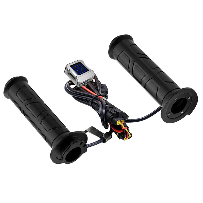 1 Pair Handlebar Heated Grip 3 Level Temperature Adjustment Electric