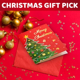 HAPPYPOP Christmas Dog Gifts Lover Socks - Kids Socks 10-12 Years Old, Stockings Doggie Gifts with Greeting Card