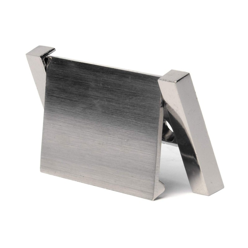 5 Pack - Brushed Nickel Recessed Sliding Door Handle Covered