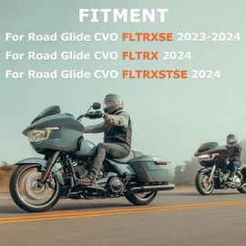 PSLER 11.5" Black Windshield for 2024 Road Glide CVO - Fit for FLTRXSTSE 2024 and FLTRXSE 2023-2024 Accessories