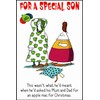 Funny Christmas Card For A Special Son - Apple Mac