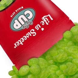 Claeys Old Fashioned Hard Candy, Green Apple Flavor, 2 lb By The Cup Bulk Bag