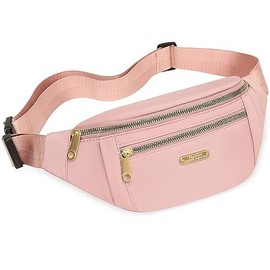 Riñonera Mujer, Cangurera Deportiva Bolsa de Pecho Correa Ajustable Bolso de Cintura Impermeable Ligero para Gimnasio, Marcha, Viaje Senderismo, Cicli